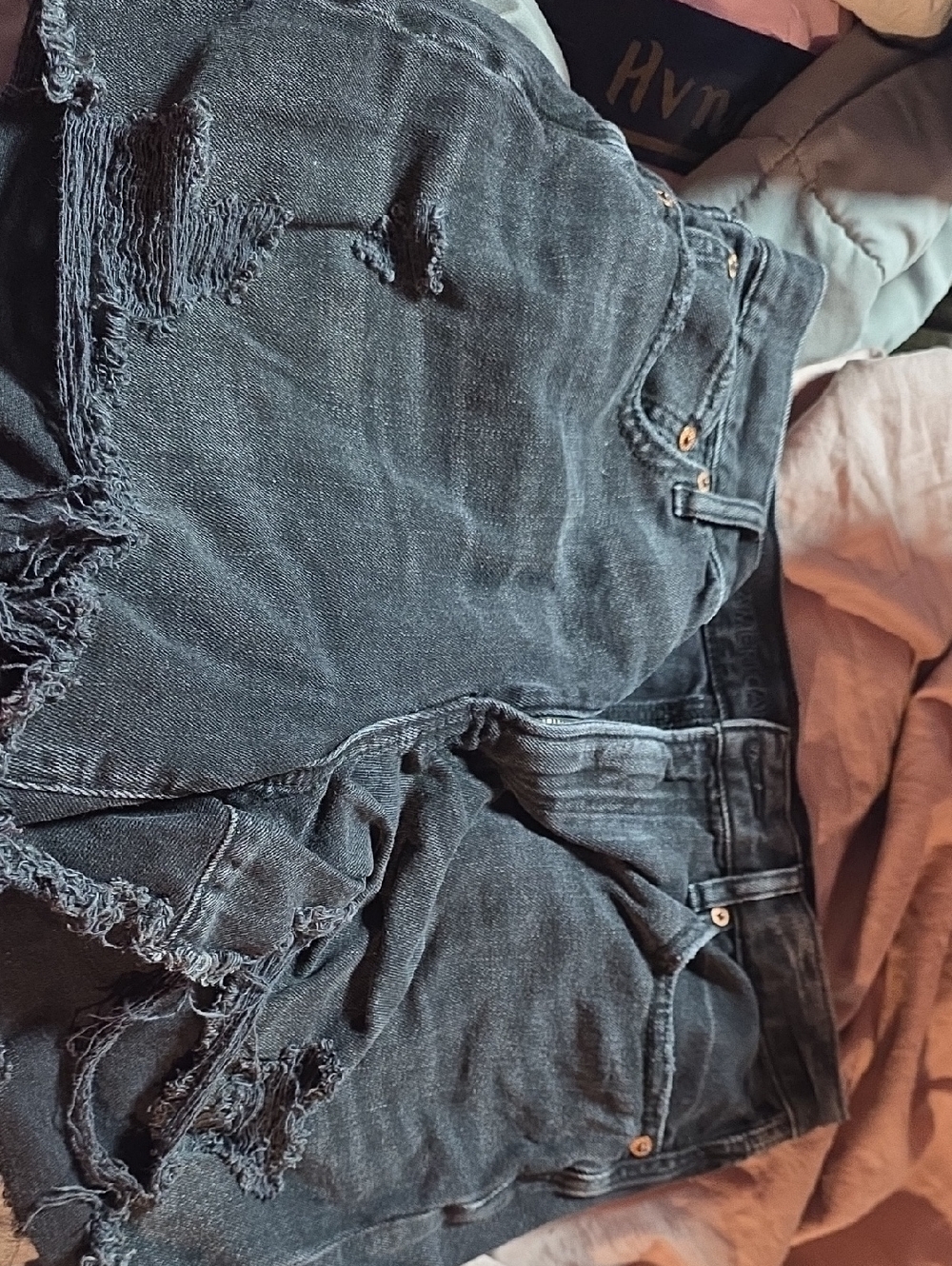 American Eagle Outfitters Black Distressed Women's Jeans